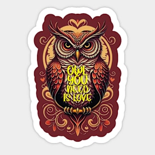 Owl Love Sticker